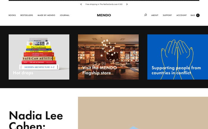 Mendo website preview