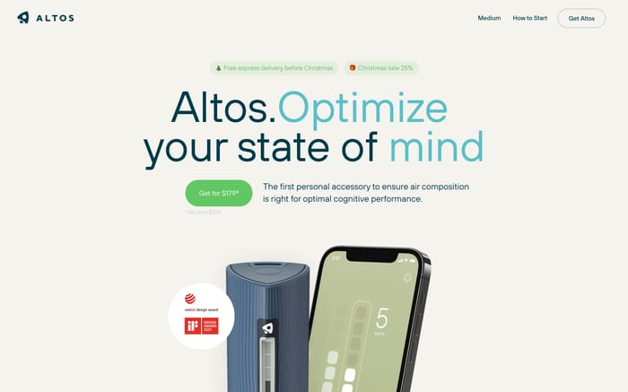 Get Altos website preview