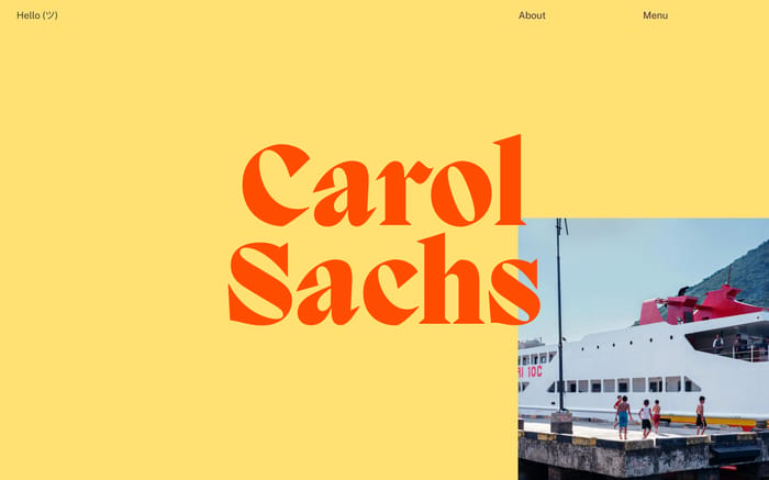 Carol Sachs website preview