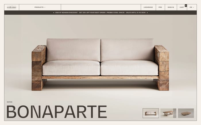 Oakâme website preview