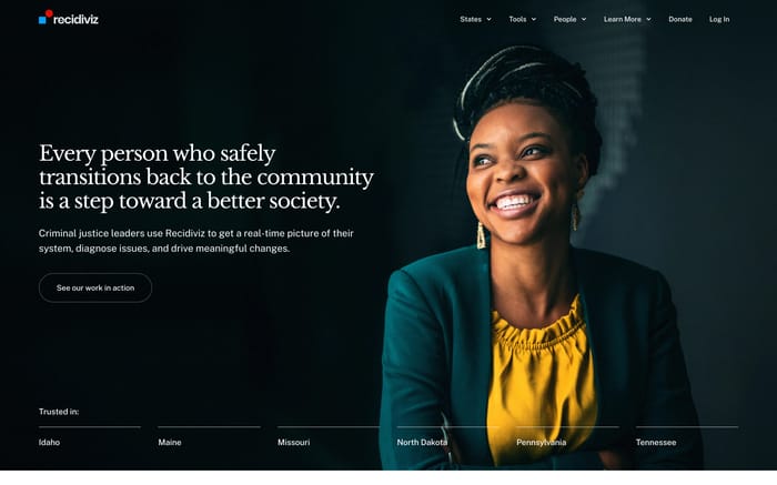 Recidiviz website preview