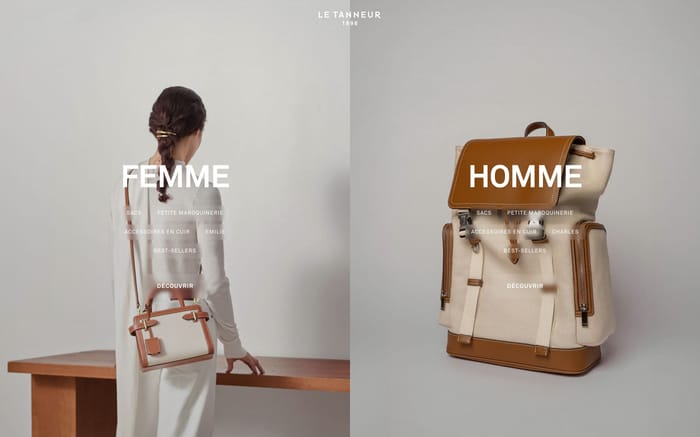 Le Tanneur website preview