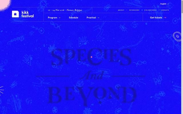 KIKK festival 2018 website preview