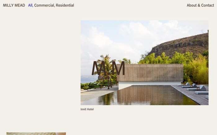 Milly Mead website preview