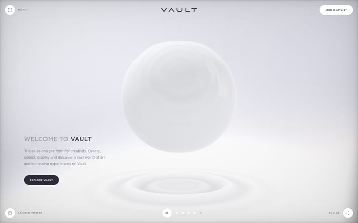 Vault website preview