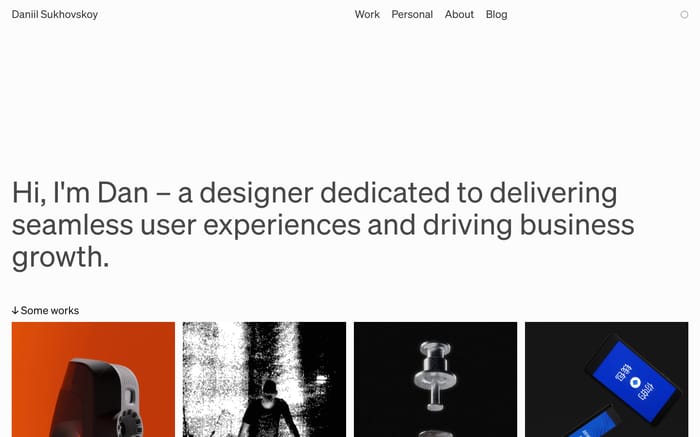 Daniil Sukhovskoy website preview