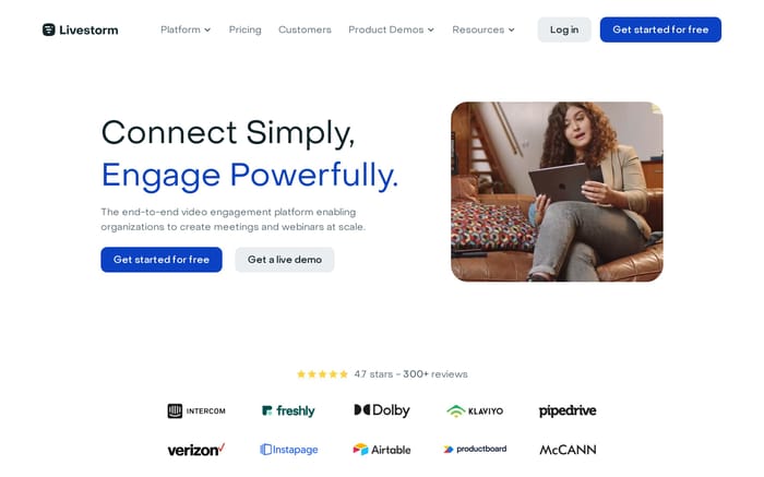 Livestorm website preview