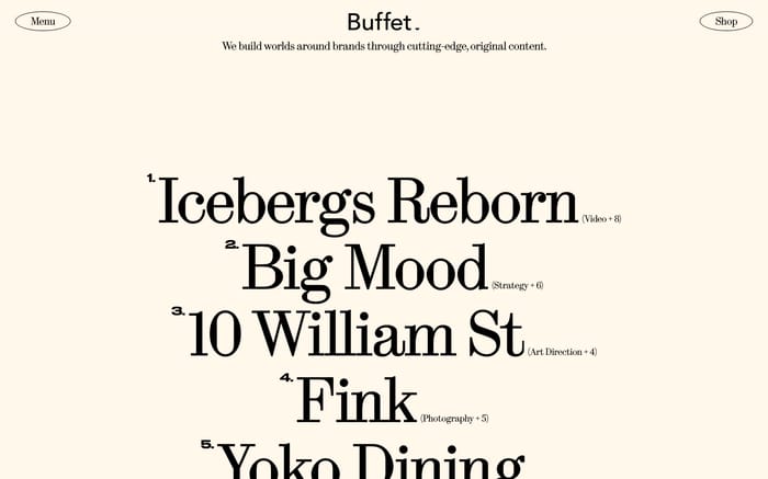 Buffet Digital website preview