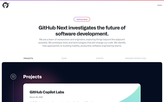 Github next website preview