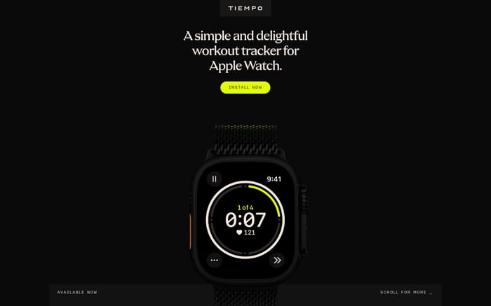 Tiempo website preview