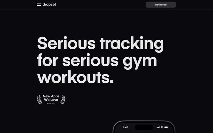 Dropset website preview