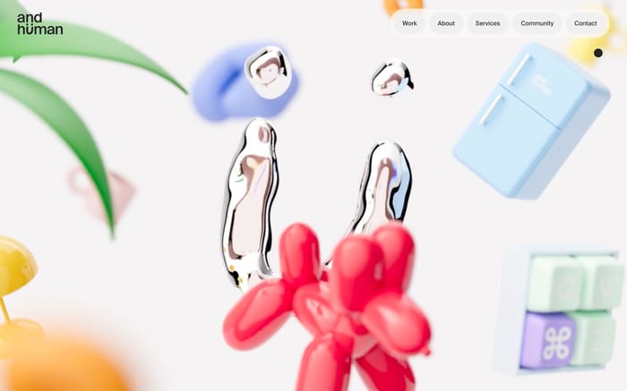 Andhüman website preview