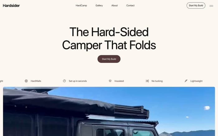 Hardsider website preview