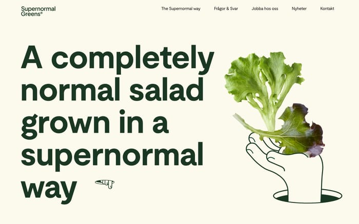Supernormal greens website preview