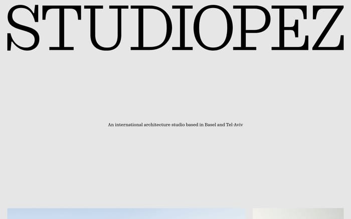 Studiopez website preview