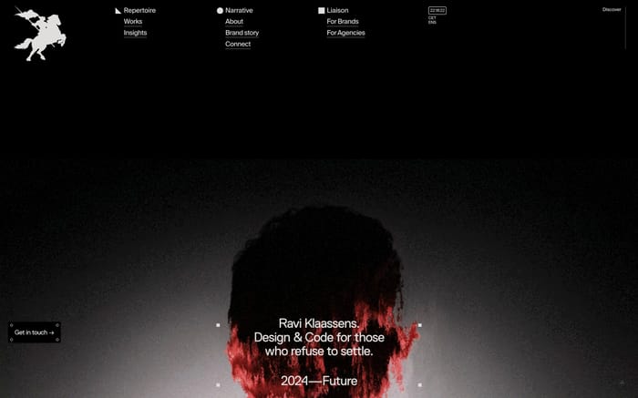 Ravi Klaassens website preview