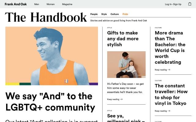 Frankandoak website preview