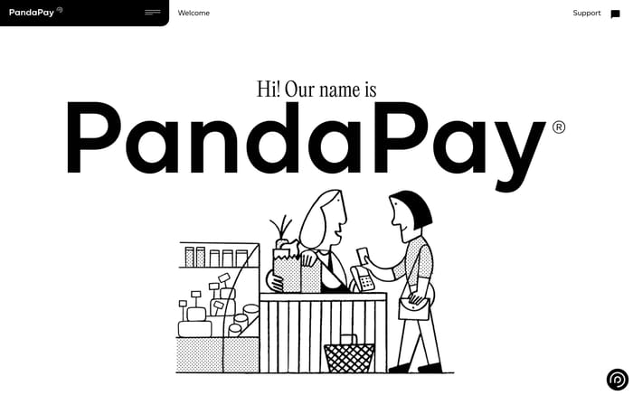 PandaPay website preview
