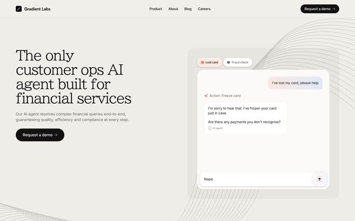 Gradient Labs website preview