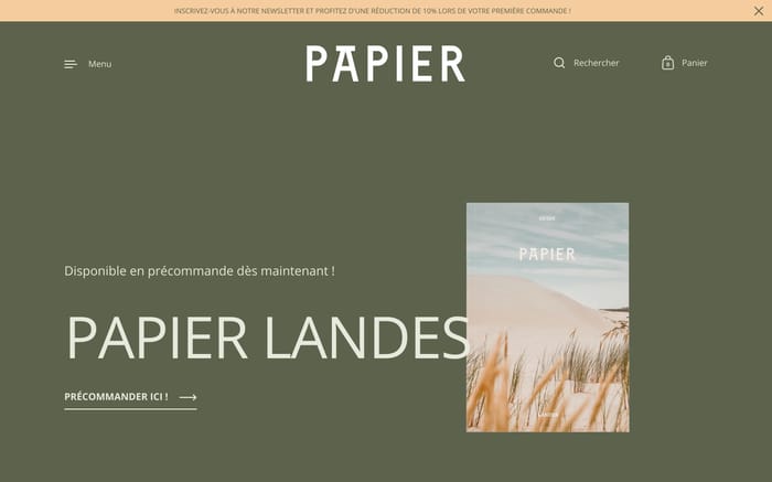 Guide papier website preview