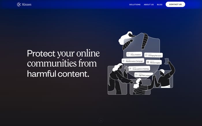 Kinzen website preview