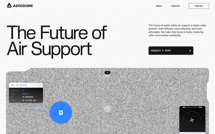 Aerodome website preview