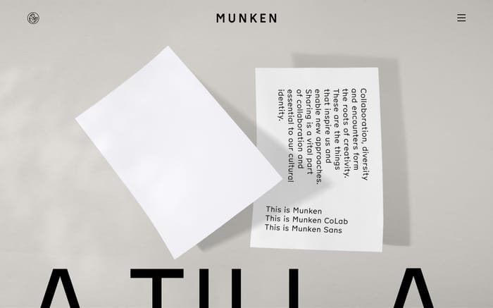 Munken CoLab website preview