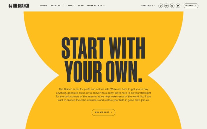 The Branch website preview