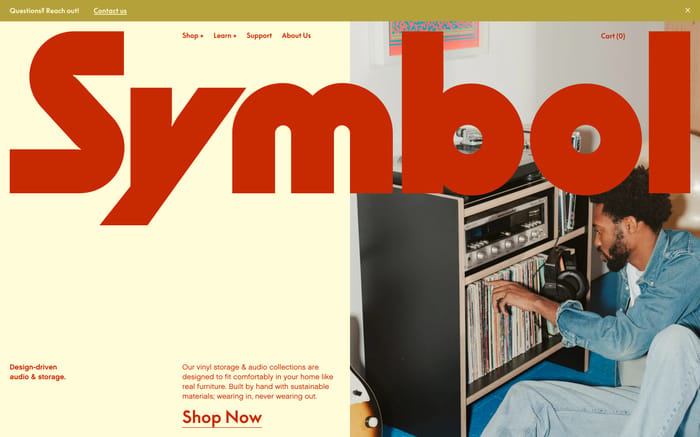 Symbol Audio website preview