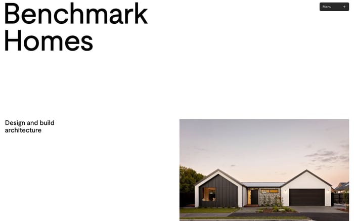 Benchmark Homes website preview