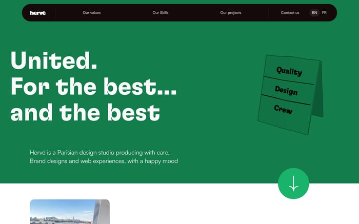 Hervé website preview