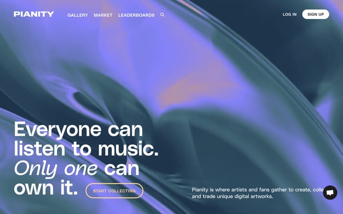 Pianity website preview