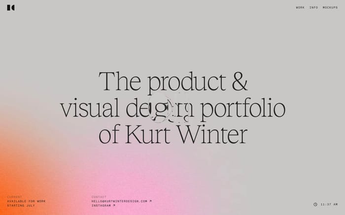 Kurt Winter website preview