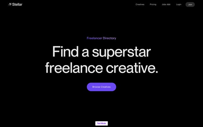 Stellar website preview