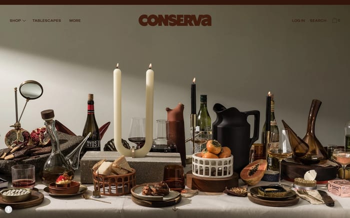 Conserva website preview