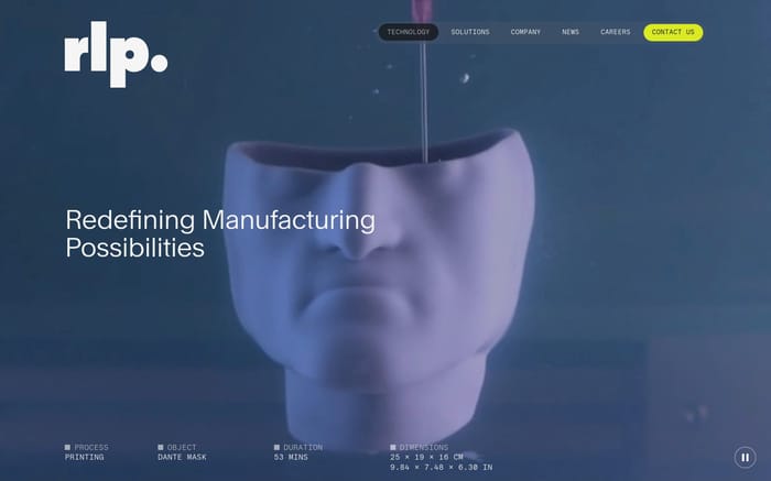 Rapid Liquid Print website preview