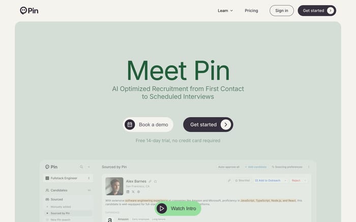 Pin website preview