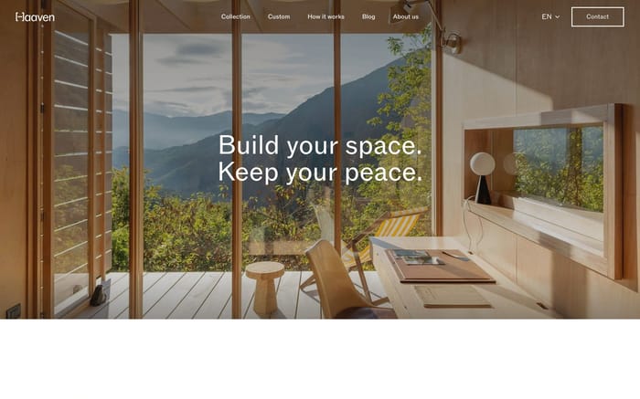 Haaven website preview