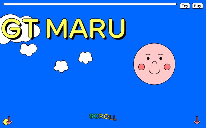 GT Maru Typeface website preview