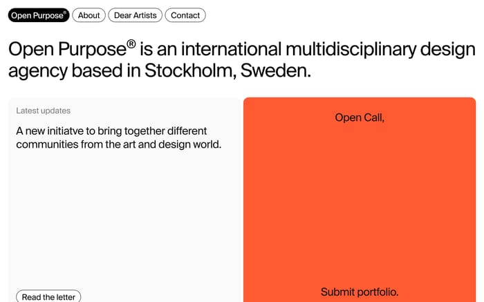 OpenPurpose website preview