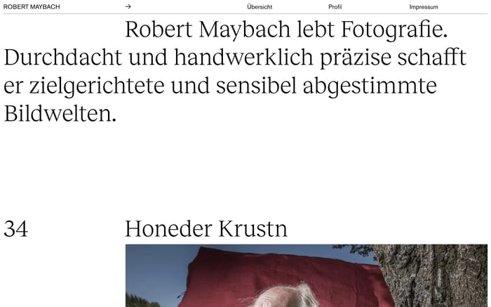 Robert Maybach website preview