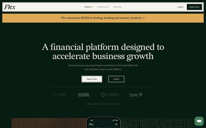 Flex website preview