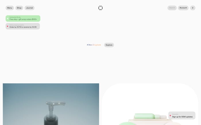 Oem website preview