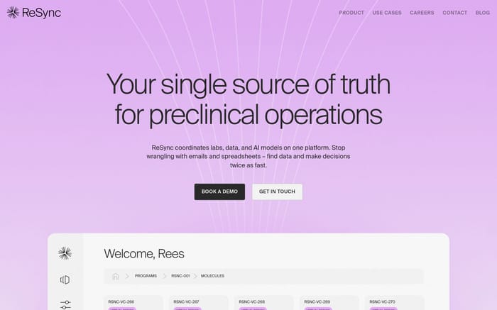 ReSync website preview
