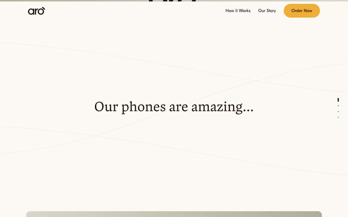 Aro website preview