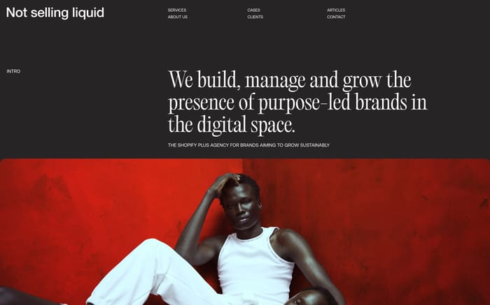 Not selling liquid website preview