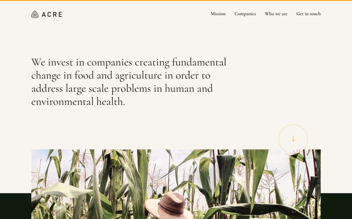 Acre Venture Partners website preview