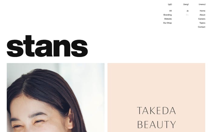 Stans website preview