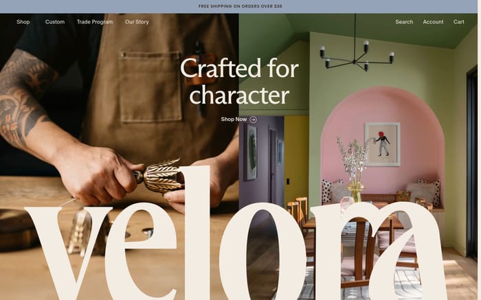 Velora website preview