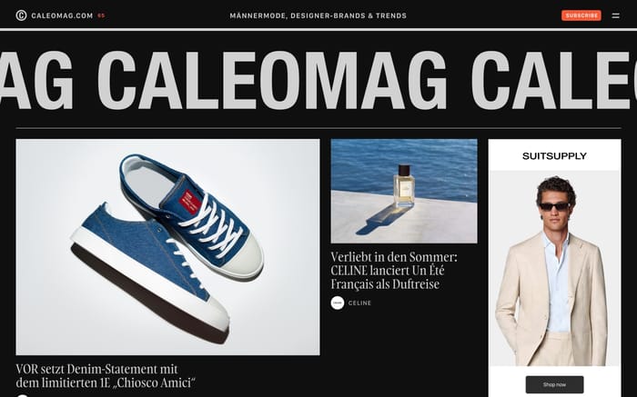 Caleomag website preview